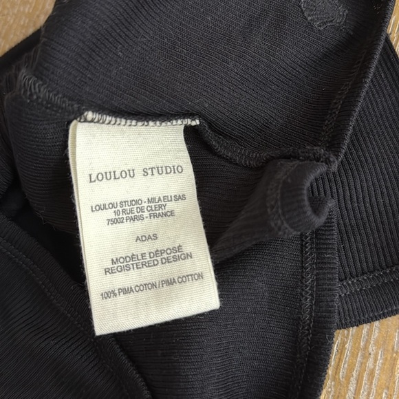 LOULOU STUDIO Black Adas T-Shirt S - Picture 12 of 12